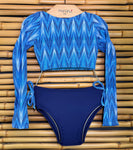 Biquini Cropped Manga Longa