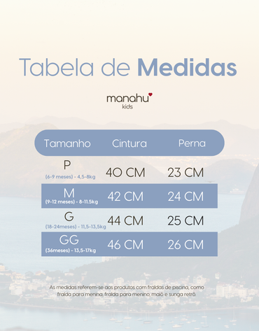 Maiô Fralda Reutilizável Baby